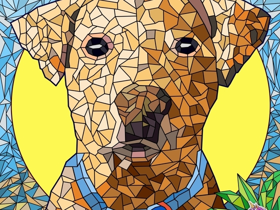 Mosaik Hund