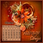 Kalenderblatt "Autumn Days" Oktober 2023 500x500px